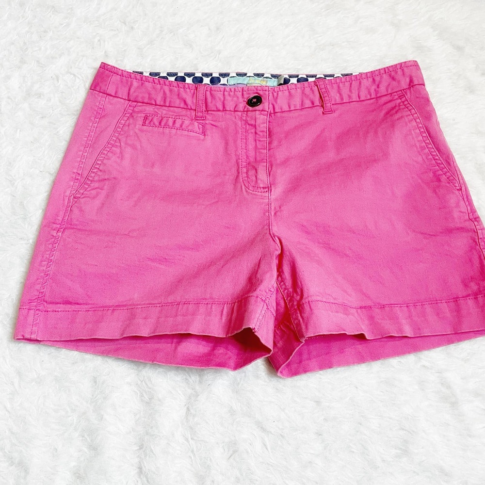 Boden 9 Inch Pink Chino Shorts Size 6